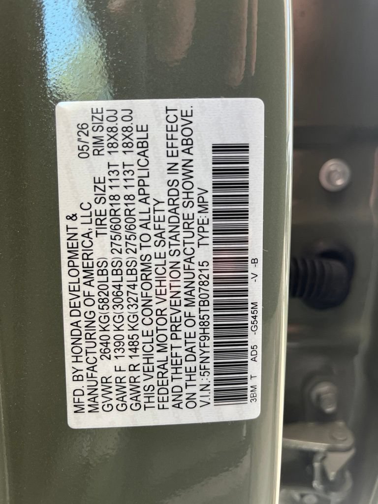 Certified 2026 Honda Passport TrailSport Elite image 10