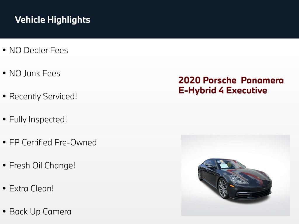 Used 2020 Porsche Panamera 4 Executive AWD/4WD image 77