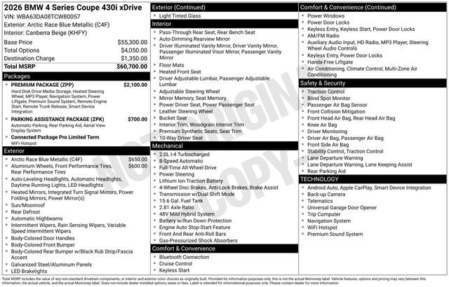 New 2026 BMW 430i xDrive Coupe w/ Premium Package image 4