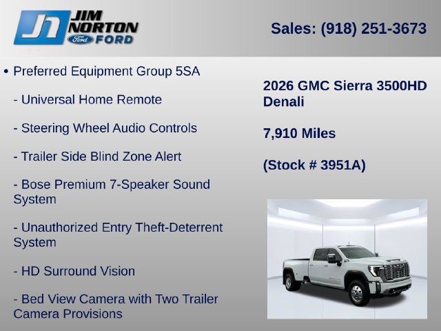 Used 2026 GMC Sierra 3500 Denali w/ Denali Reserve Package AWD/4WD image 46