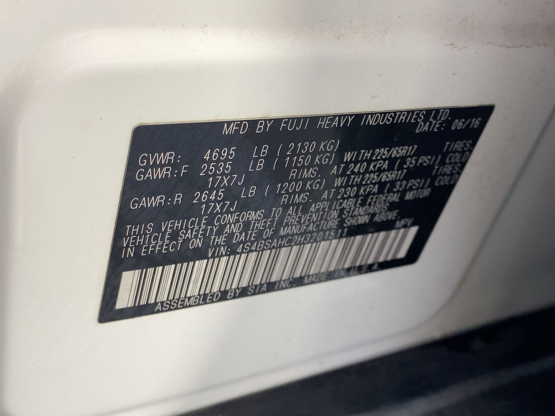 Used 2017 Subaru Outback 2.5i Premium image 20