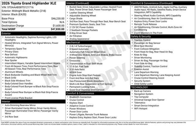 Used 2026 Toyota Grand Highlander AWD image 4