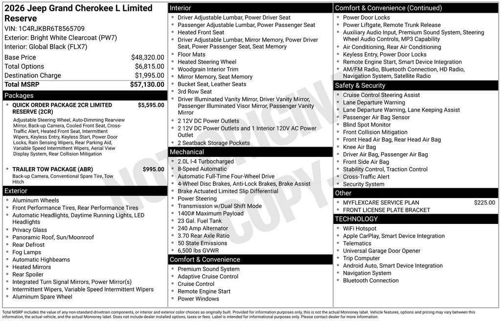New 2026 Jeep Grand Cherokee L Limited image 36