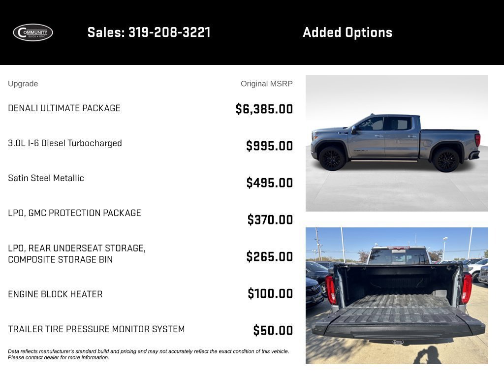 Certified 2020 GMC Sierra 1500 Denali w/ Denali Ultimate Package AWD/4WD image 2