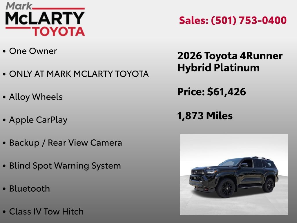 Certified 2026 Toyota 4Runner Platinum AWD/4WD image 8