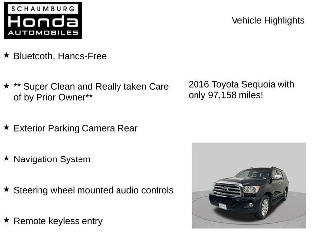 Used 2016 Toyota Sequoia Limited AWD/4WD image 7