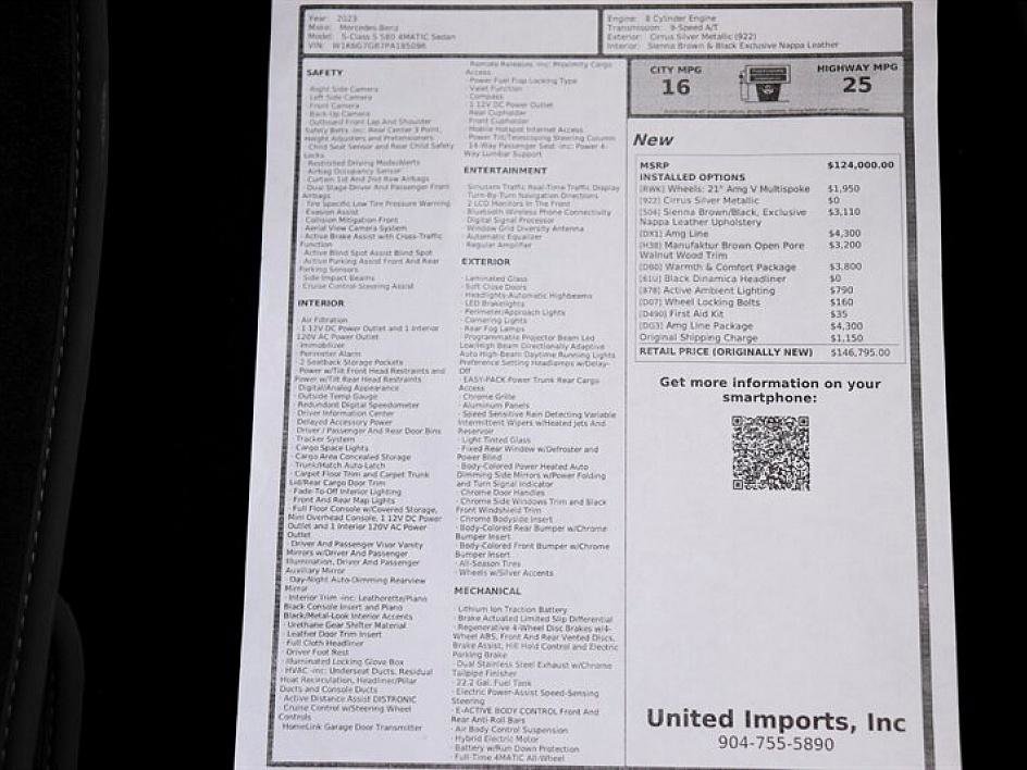 Used 2023 Mercedes-Benz S 580 4MATIC Sedan image 46