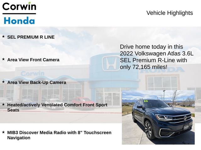 Used 2022 Volkswagen Atlas SEL Premium AWD/4WD image 6