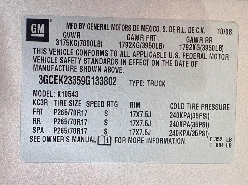 Used 2009 Chevrolet Silverado 1500 LT w/ Power Pack Plus AWD/4WD image 28