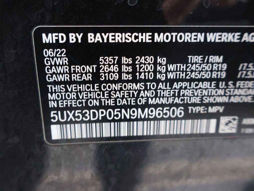 Used 2022 BMW X3 xDrive30i w/ Premium Package 2 image 44