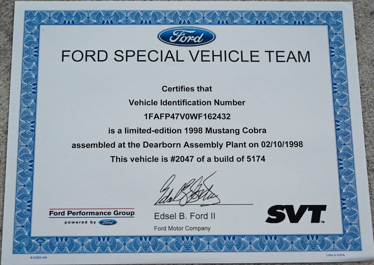 Used 1998 Ford Mustang Cobra RWD image 7