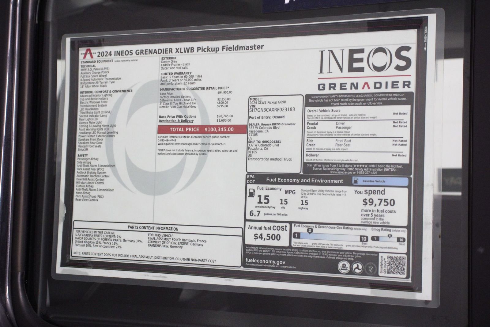 Used 2024 INEOS Grenadier Fieldmaster Edition image 30