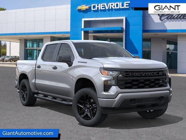 New 2026 Chevrolet Silverado 1500 Custom w/ Turbomax Blackout Package RWD image 1