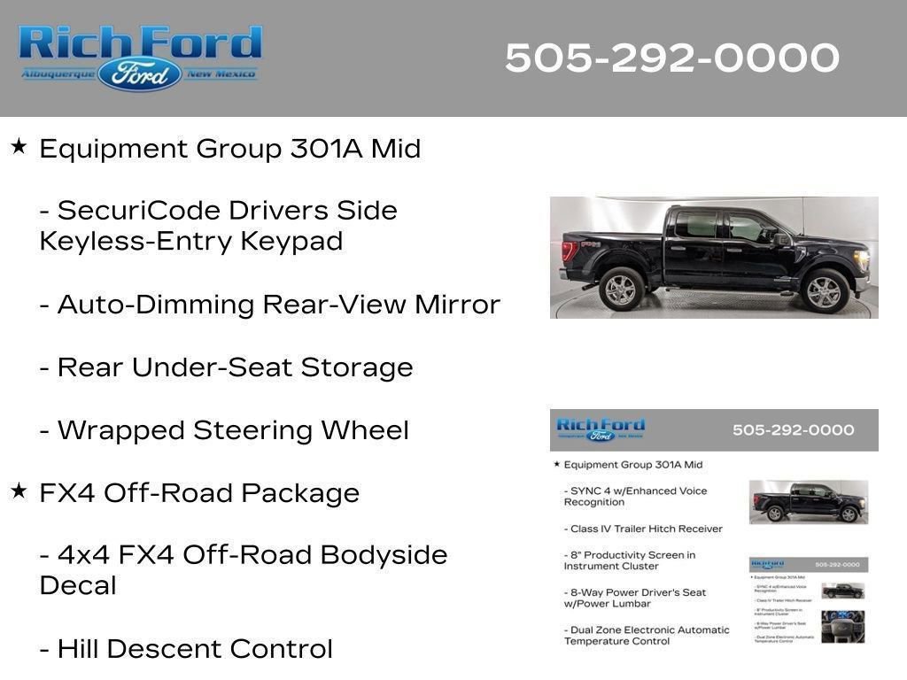 Certified 2023 Ford F150 XLT w/ Equipment Group 301A Mid AWD/4WD image 30