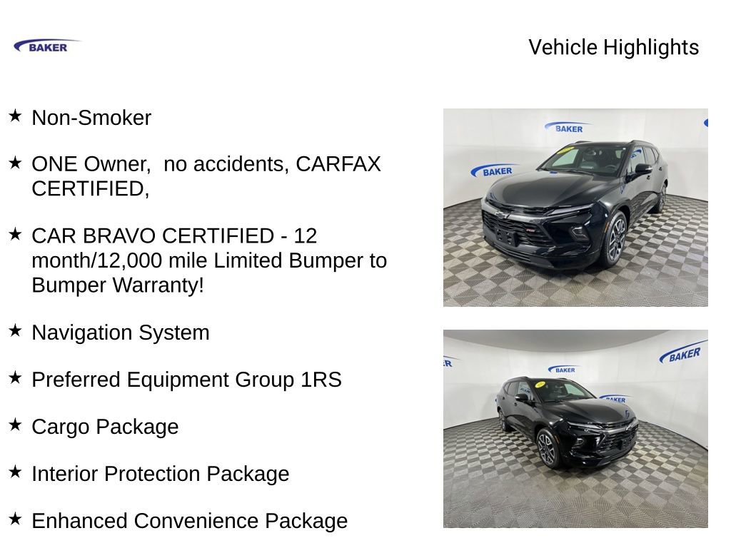 Used 2025 Chevrolet Blazer RS w/ Enhanced Convenience Package AWD/4WD image 4