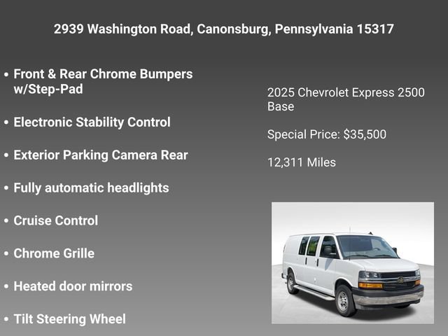 Used 2025 Chevrolet Express 2500 w/ Driver Convenience Package RWD image 10