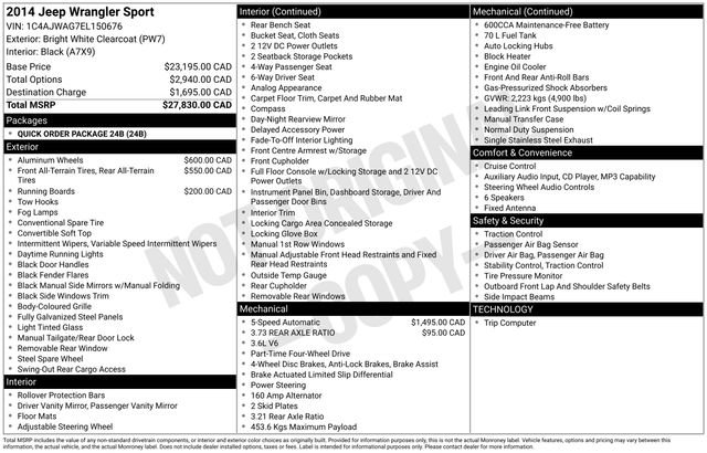 Used 2014 Jeep Wrangler Sport image 24