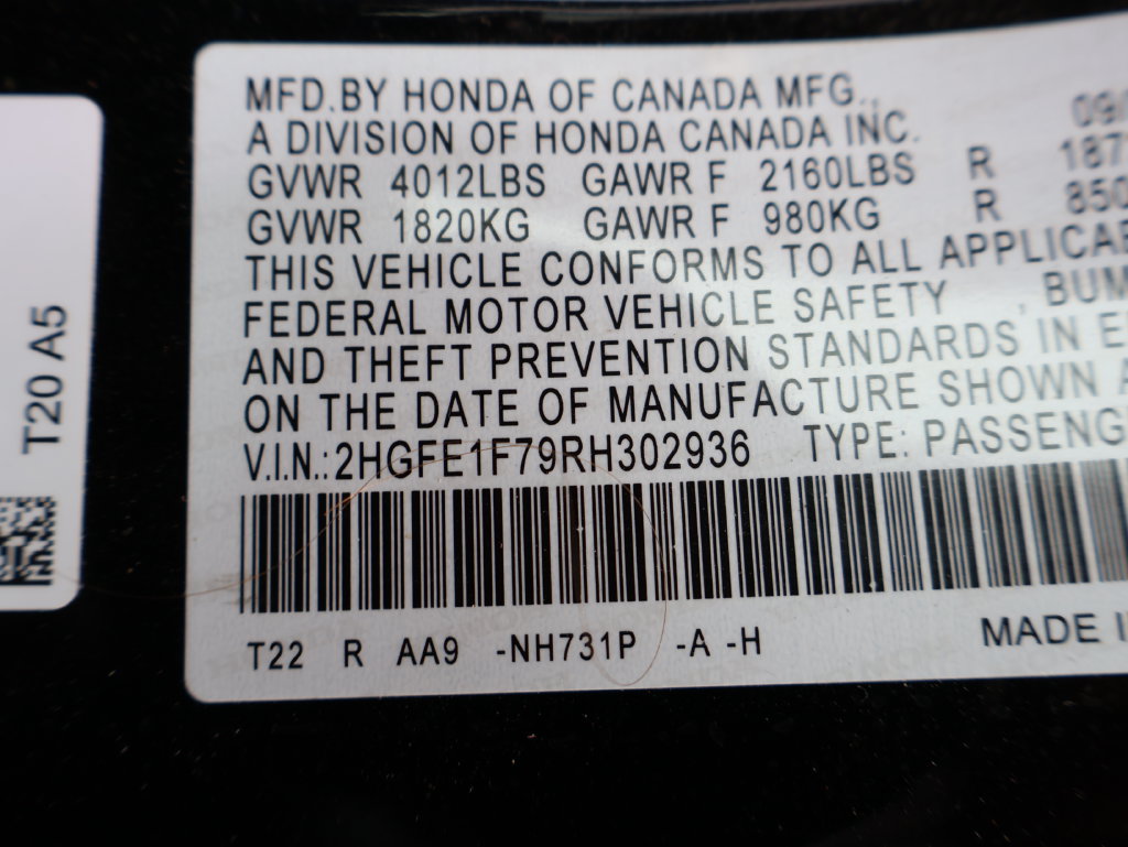 Certified 2024 Honda Civic EX image 13