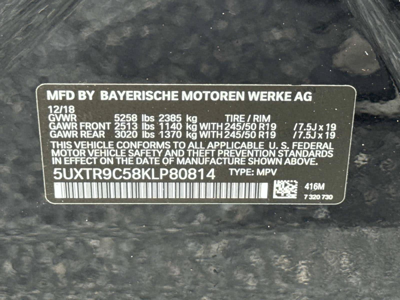Used 2019 BMW X3 xDrive30i w/ M Sport Package 2 AWD/4WD image 30
