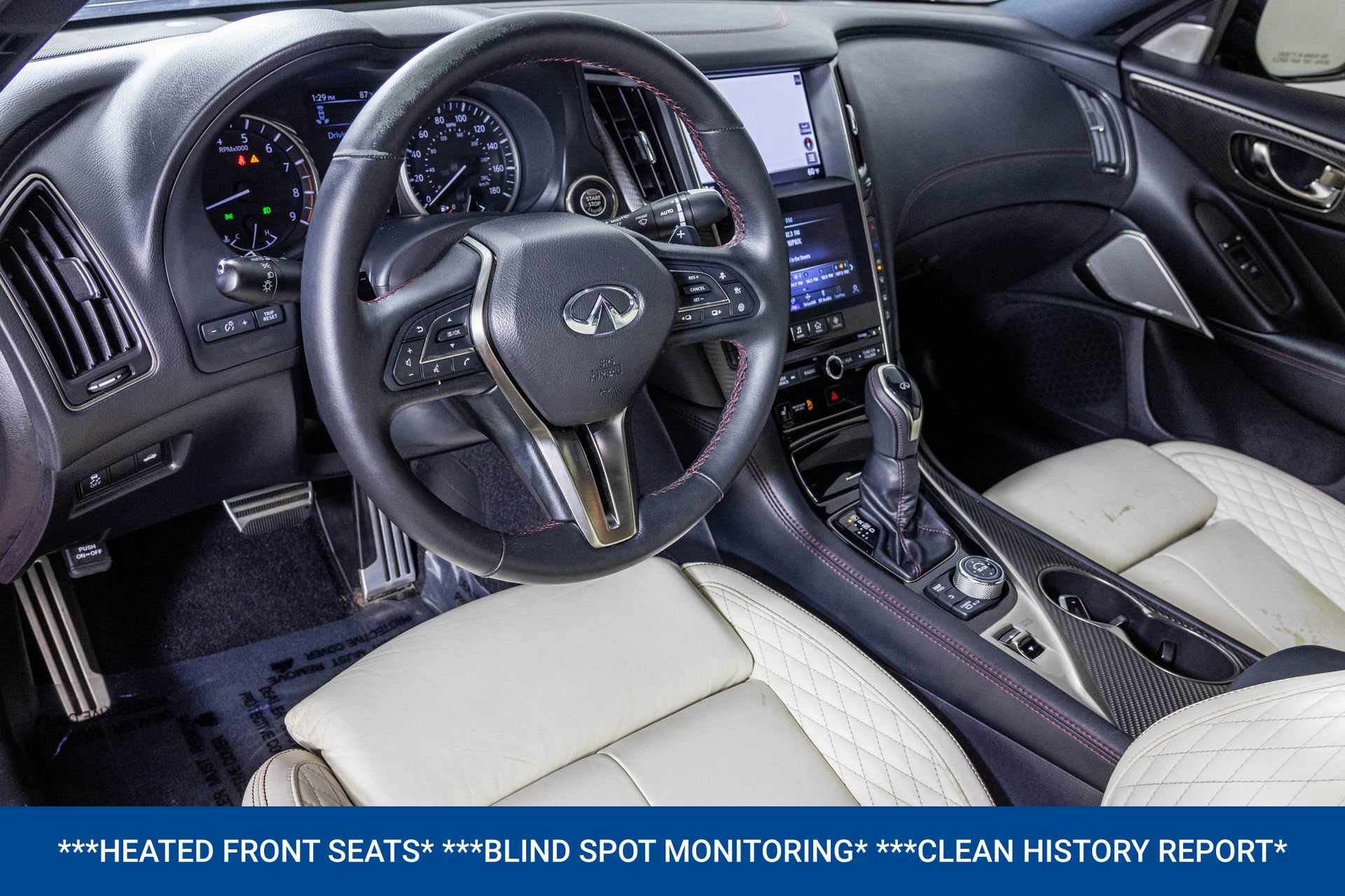 Used 2021 INFINITI Q50 Red Sport 400 w/ Proactive Package AWD/4WD image 4
