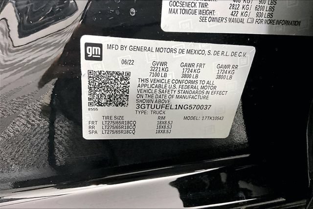Used 2022 GMC Sierra 1500 AT4X AWD/4WD image 18