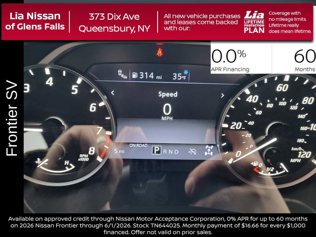 New 2026 Nissan Frontier SV w/ SV Convenience Package AWD/4WD image 21