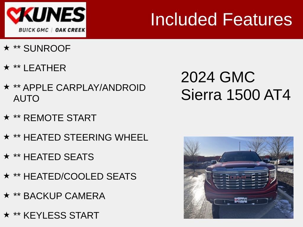 Used 2024 GMC Sierra 1500 AT4 w/ Technology Package image 2
