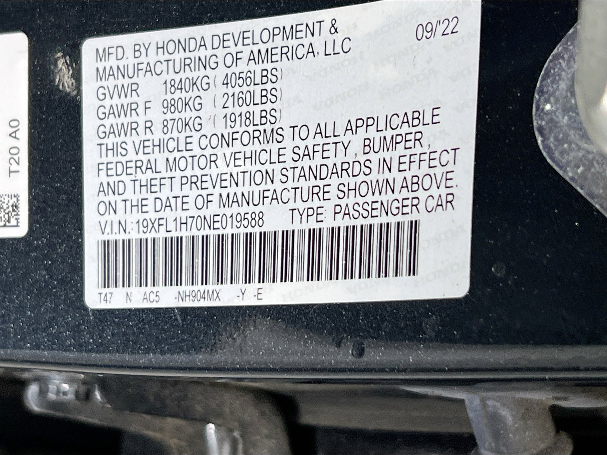 Used 2022 Honda Civic EX-L image 31