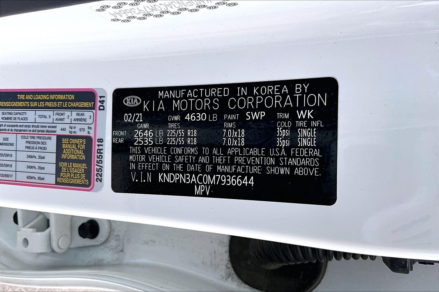 Used 2021 Kia Sportage EX w/ EX Technology Package FWD image 32