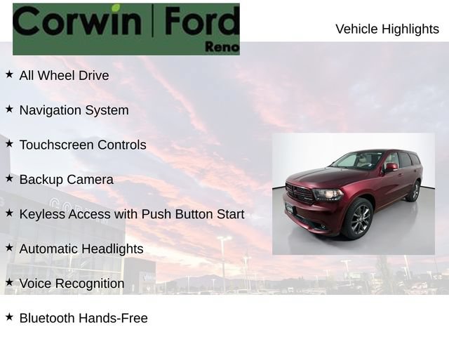Used 2017 Dodge Durango GT w/ Nav & Power Liftgate Group AWD/4WD image 7
