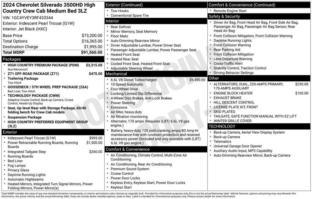 Used 2024 Chevrolet Silverado 3500 High Country w/ High Country Premium Package image 5