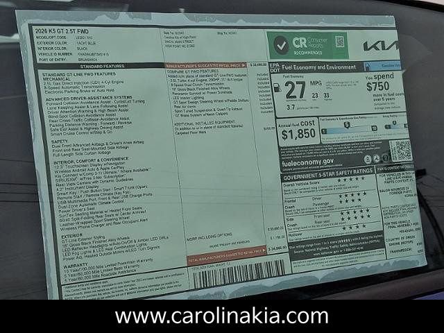 New 2026 Kia K5 GT image 11