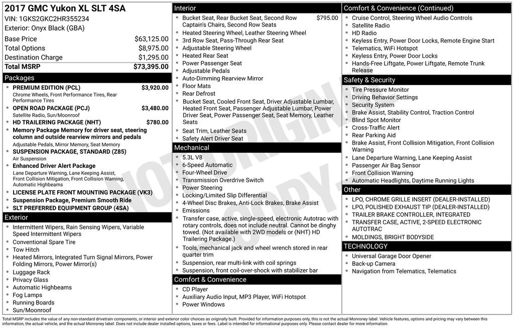 Used 2017 GMC Yukon XL SLT w/ Premium Edition image 6