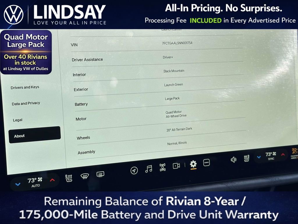 Used 2022 Rivian R1T Launch Edition AWD/4WD image 23