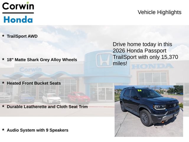 Used 2026 Honda Passport TrailSport image 6