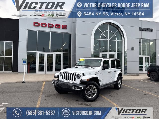 Used 2022 Jeep Wrangler Unlimited Sahara w/ LED Lighting Group AWD/4WD image 1