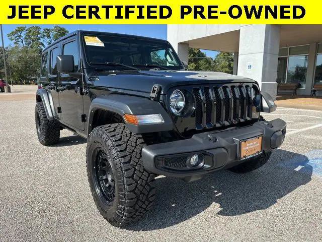 Certified 2022 Jeep Wrangler Unlimited Sport image 1