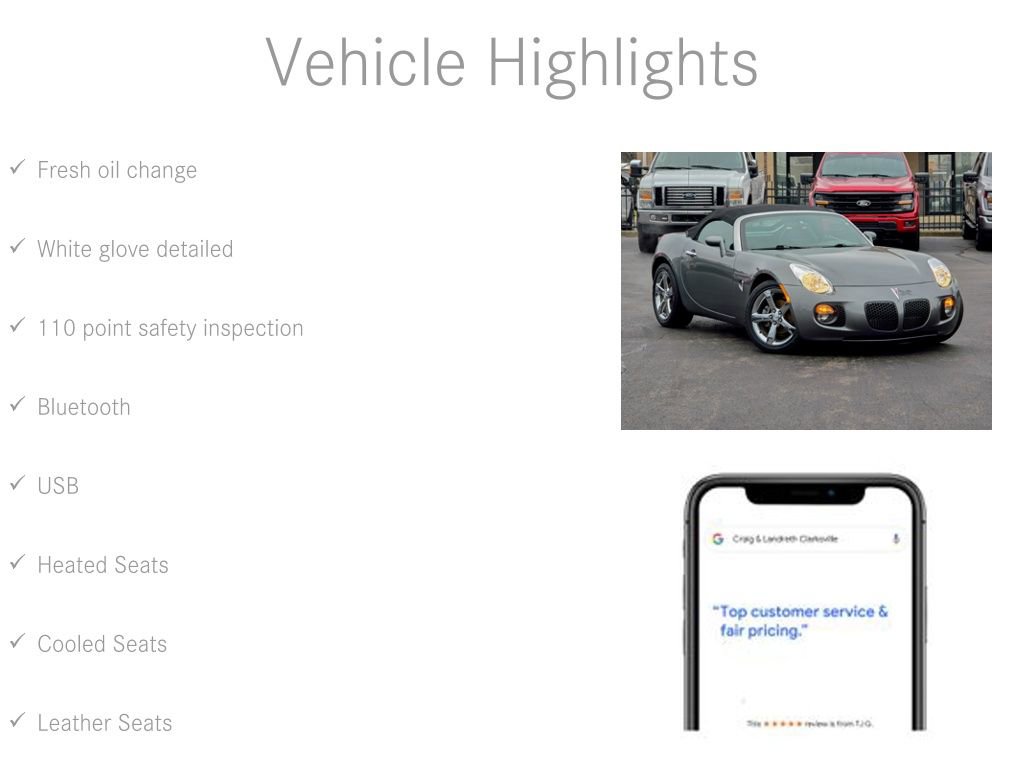 Used 2007 Pontiac Solstice GXP w/ Premium Package image 6