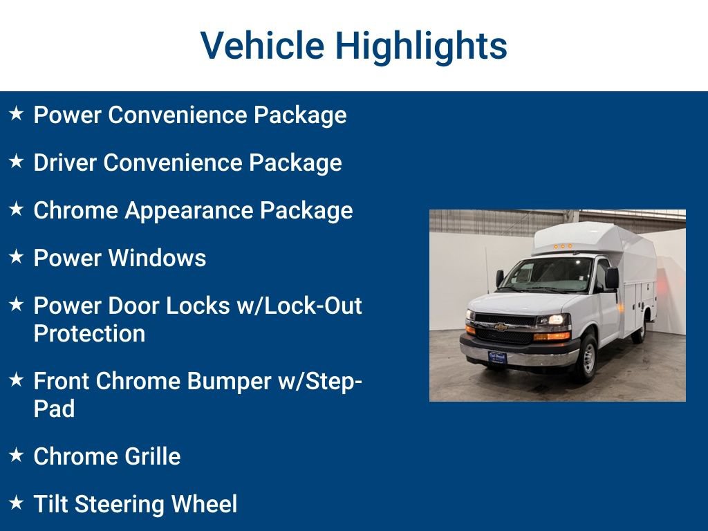 New 2025 Chevrolet Express 3500 w/ Power Convenience Package RWD image 3