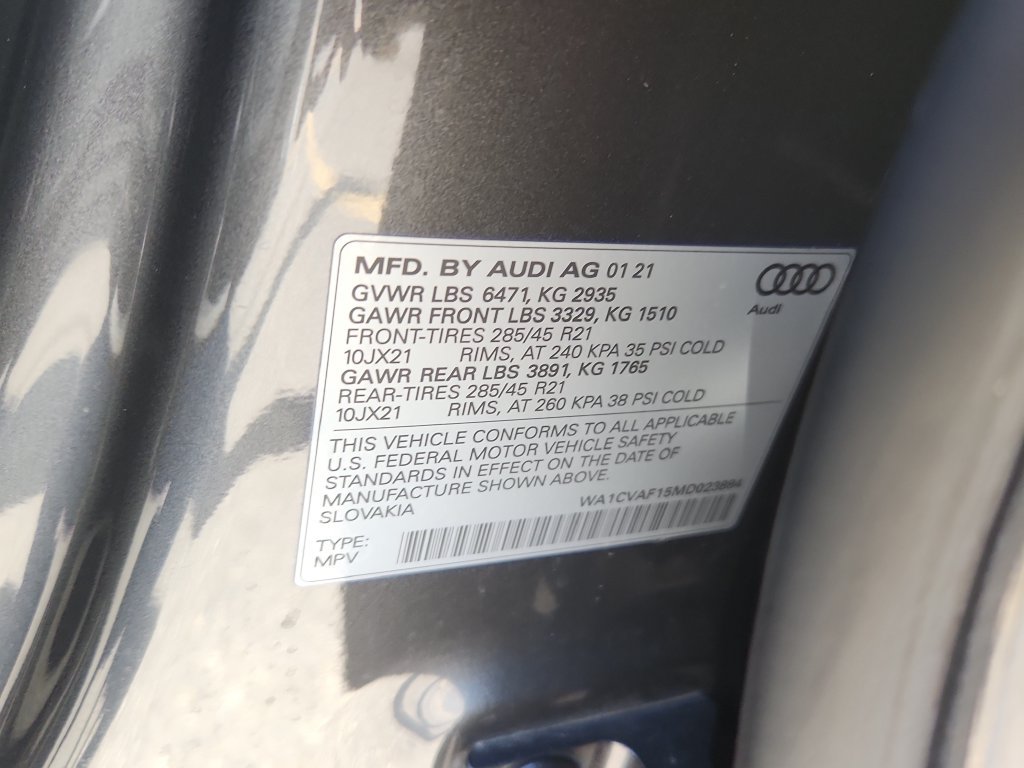 Used 2021 Audi Q8 Prestige w/ Prestige Package AWD/4WD image 20