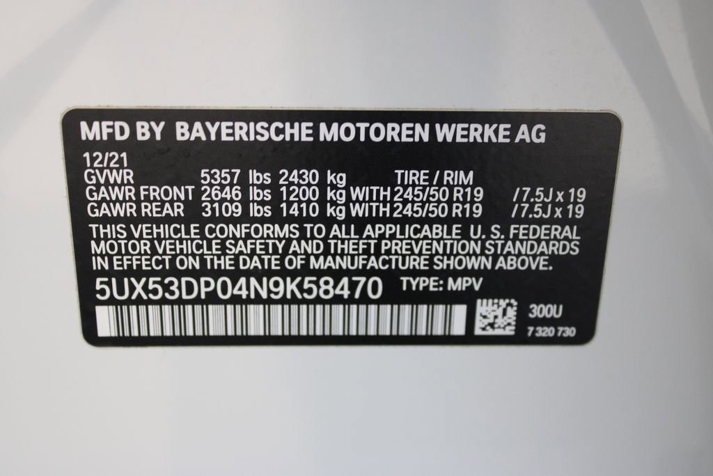 Used 2022 BMW X3 xDrive30i w/ Premium Package 2 image 32