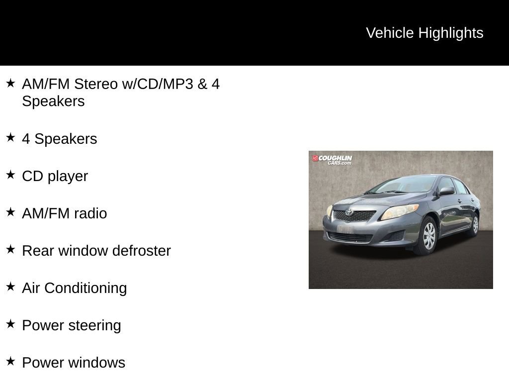 Used 2010 Toyota Corolla LE FWD image 2