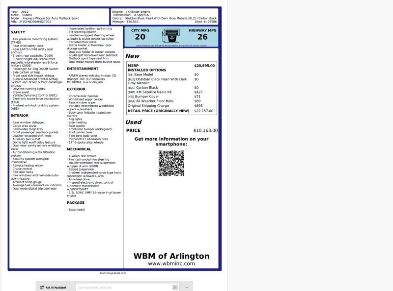 Used 2010 Subaru Impreza Outback Sport image 2