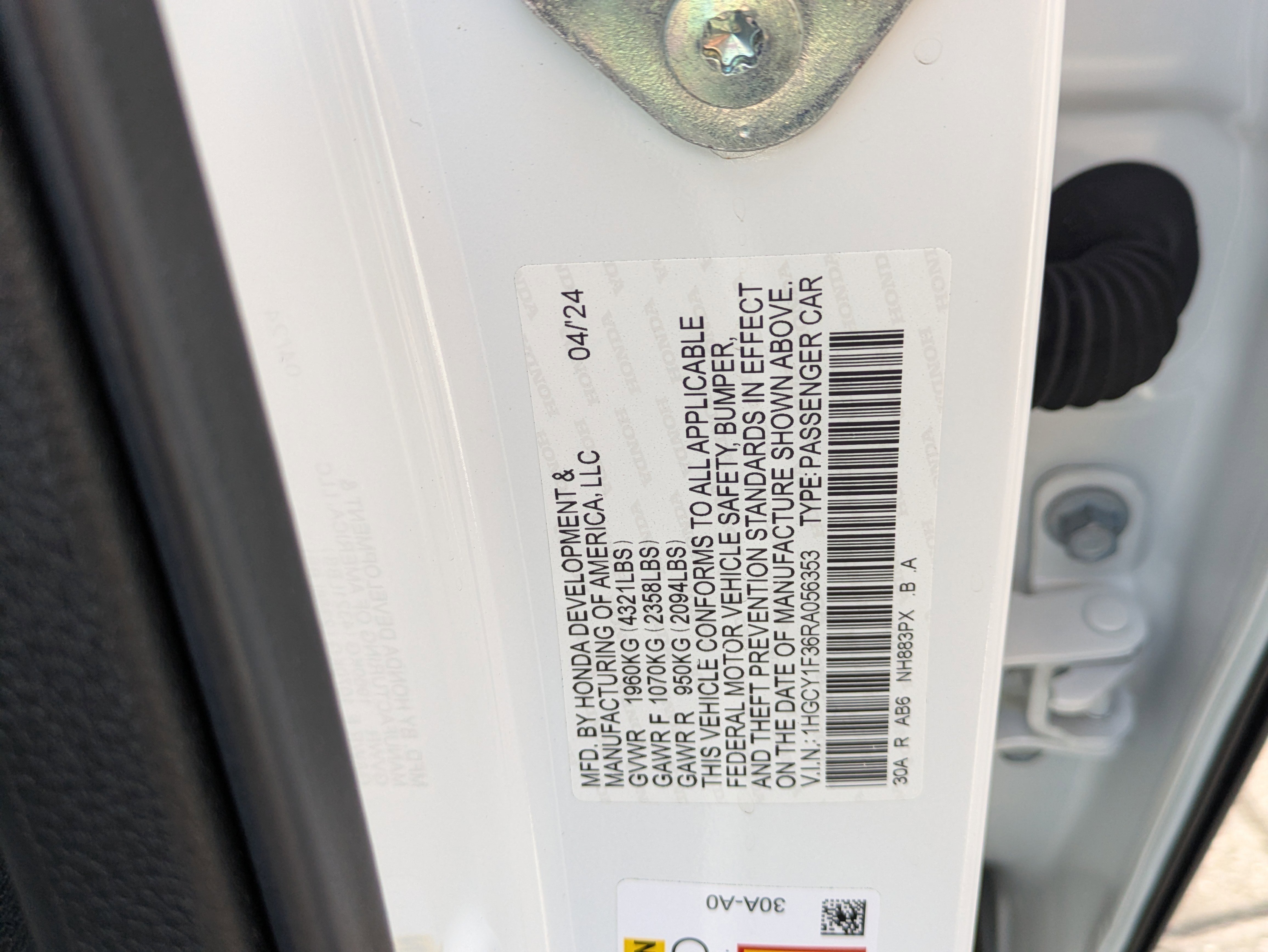 Certified 2024 Honda Accord EX image 48