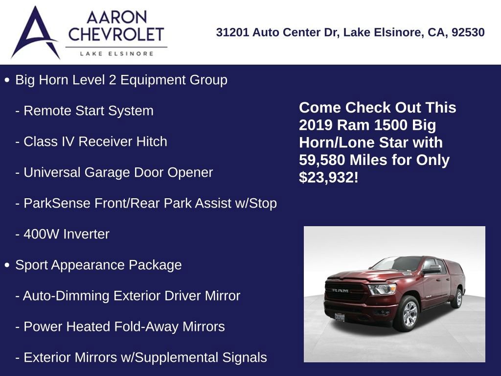 Used 2019 RAM 1500 Big Horn RWD image 20