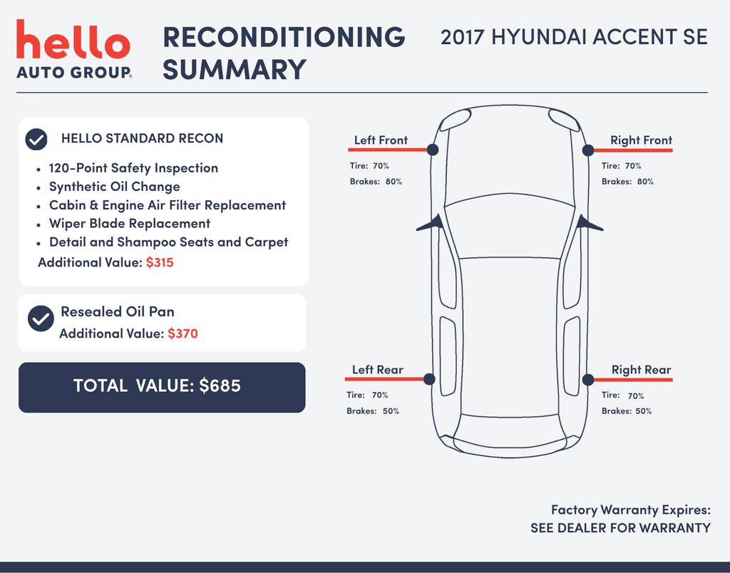Used 2017 Hyundai Accent SE FWD image 3