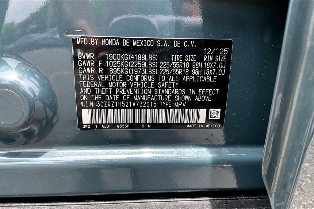 Certified 2026 Honda HR-V Sport image 14