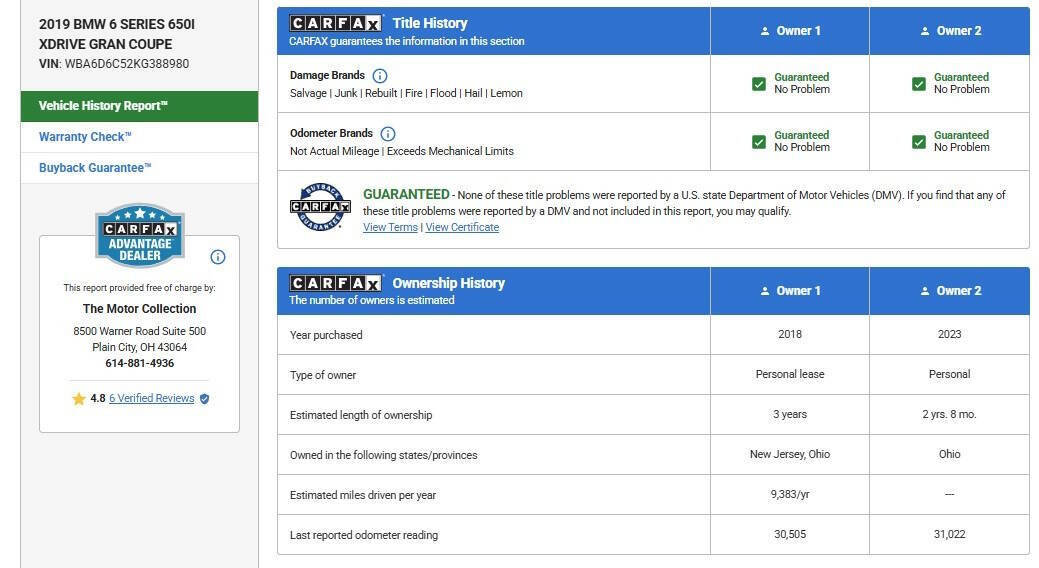 Used 2019 BMW 650i Gran Coupe xDrive image 14