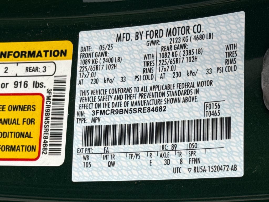 Used 2025 Ford Bronco Sport Big Bend AWD/4WD image 27