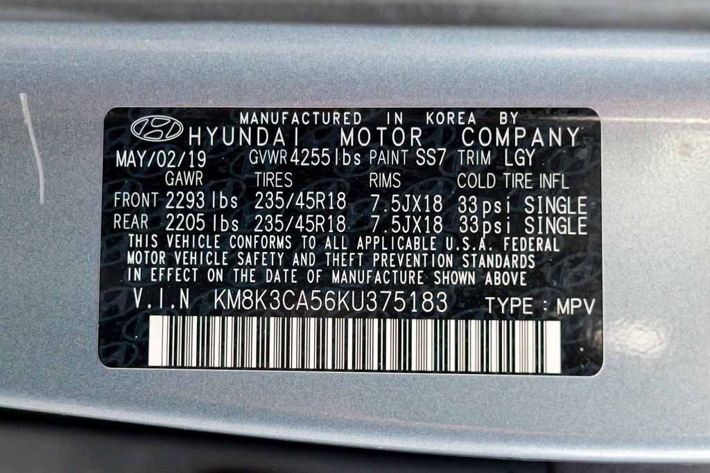 Used 2019 Hyundai Kona Limited AWD/4WD image 57